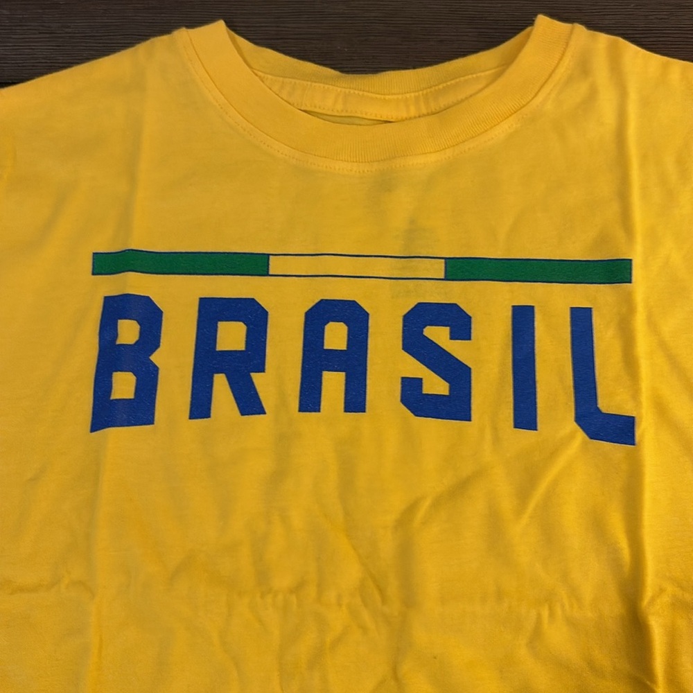 NWT [Gen2] Brasil World Cup Brazil Soccer Short-Sleeved Shirt Kids Medium 5/6 - Picture 3 of 7